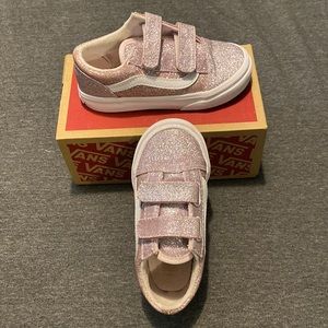 Vans Pink Glittery size 9 Girls